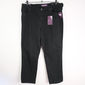 NWT Gloria Vanderbilt navy Amanda jeans size 18 average tapered leg classic rise